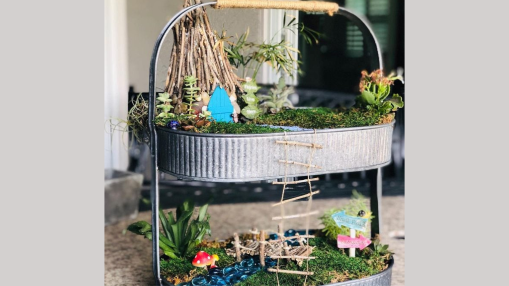 Double-Tier Fairy Garden