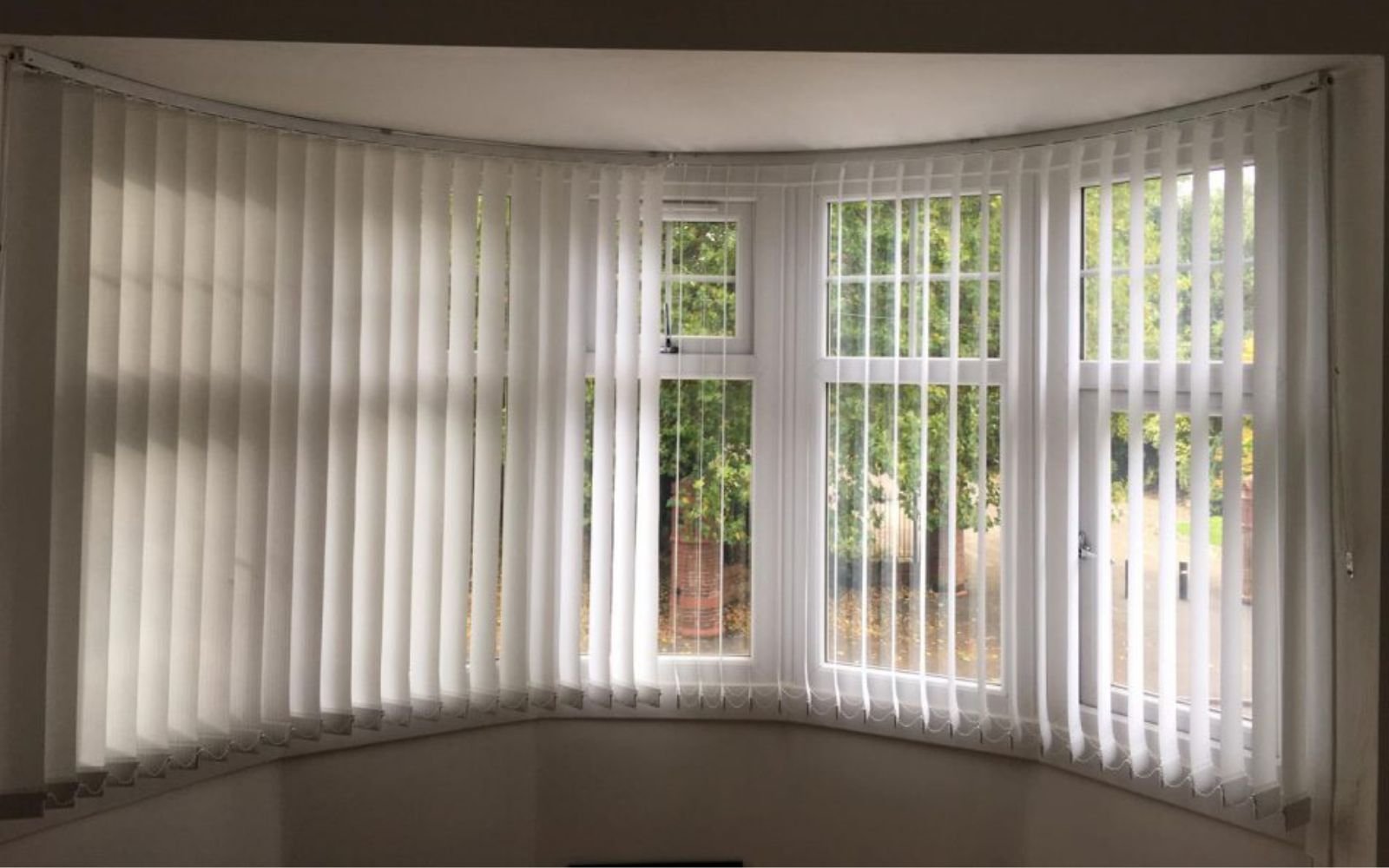 Curve Vertical Blinds For Windows