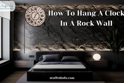 hang a clock in a rock wall