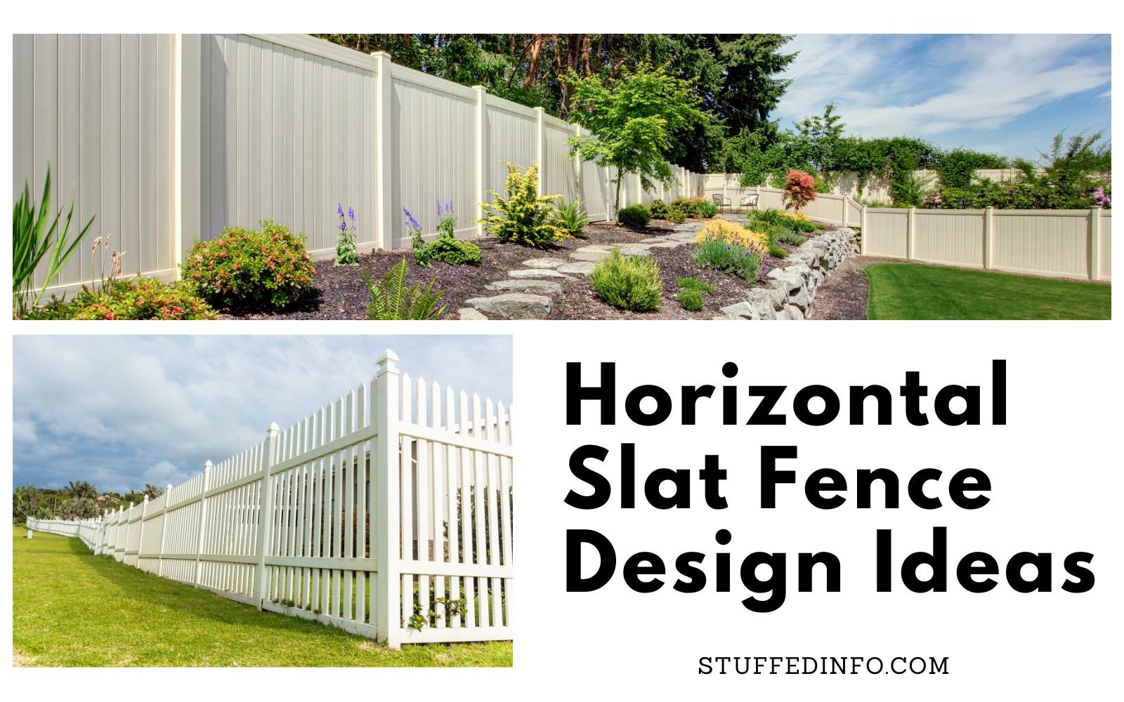 Horizontal Slat Fence