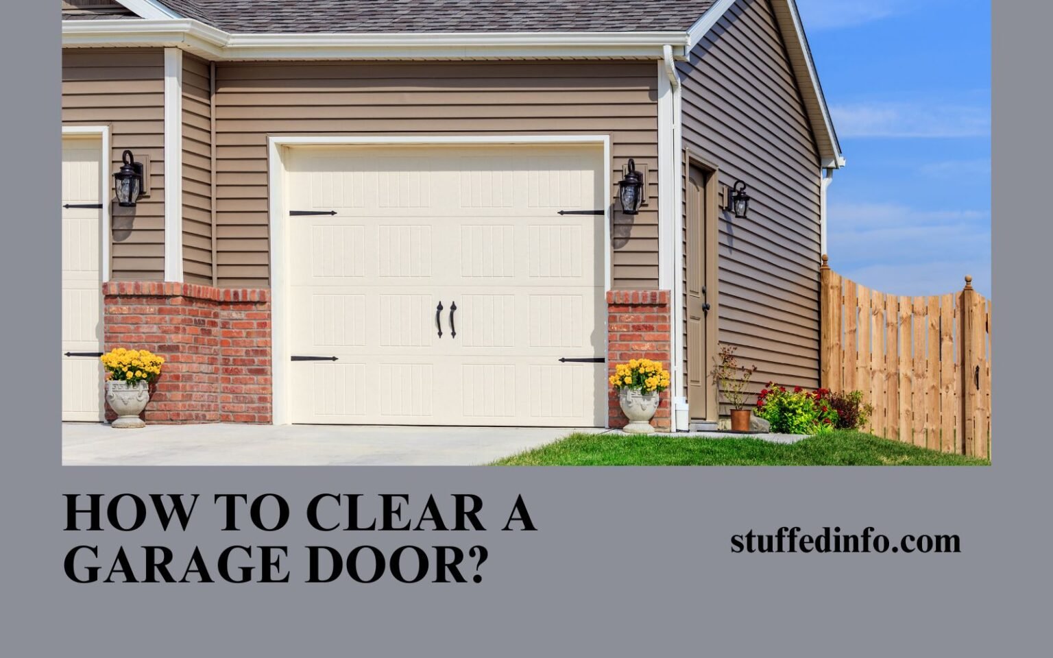 clear garage door