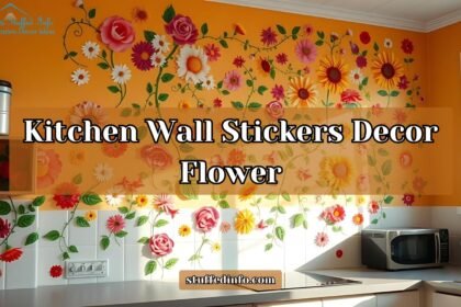 Kitchen Wall Stickers Decor Flower