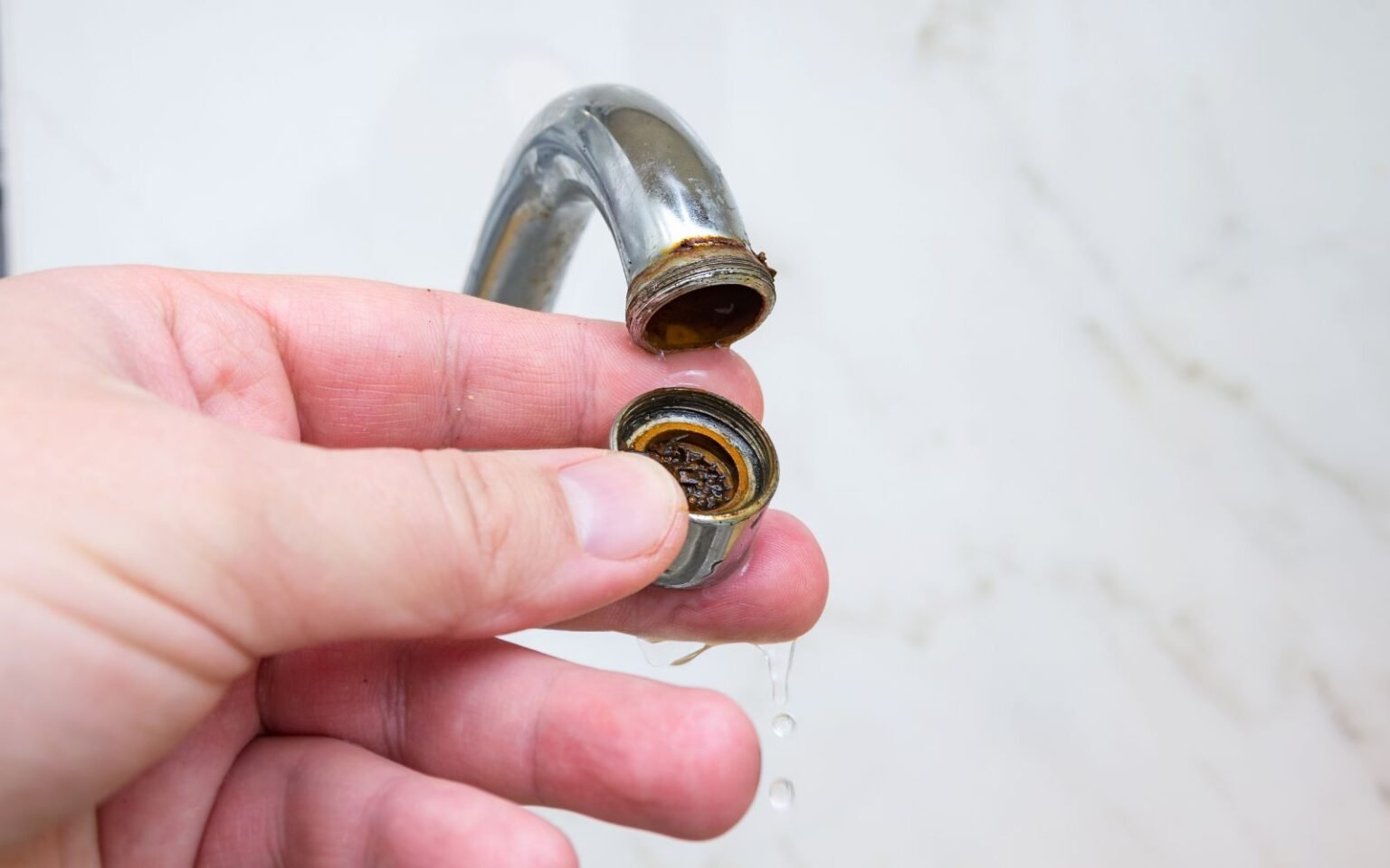 how to remove faucet aerator